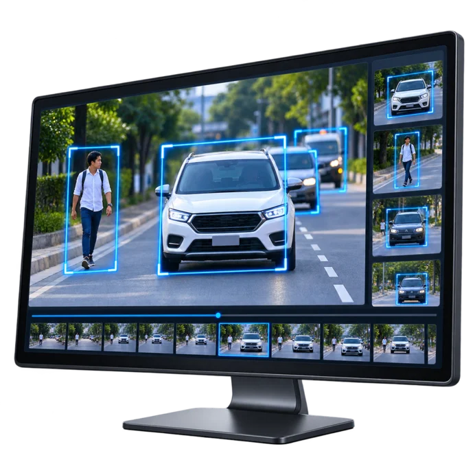 AI CCTV Analytics สำหรับตรวจจับบุคคลและยานพาหนะ
