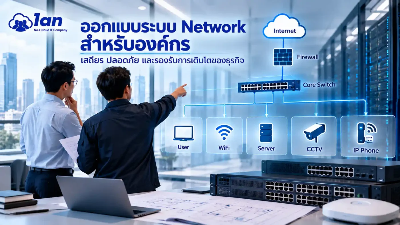 โซลูชัน Network Infrastructure - ระบบ Enterprise WiFi จุดปล่อยสัญญาณ Access Point ติดเพดาน