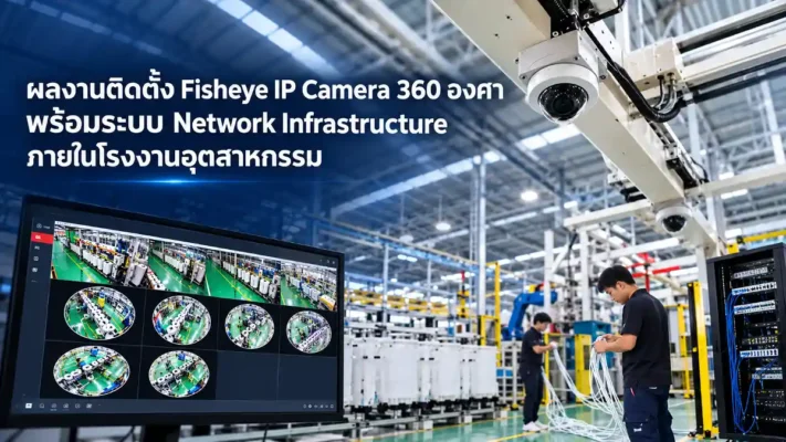 โซลูชัน Network Infrastructure - Enterprise WiFi ติดตั้งระบบกล้อง IP และวางระบบสายสัญญาณเครือข่ายภายในโรงงานอุตสาหกรรม