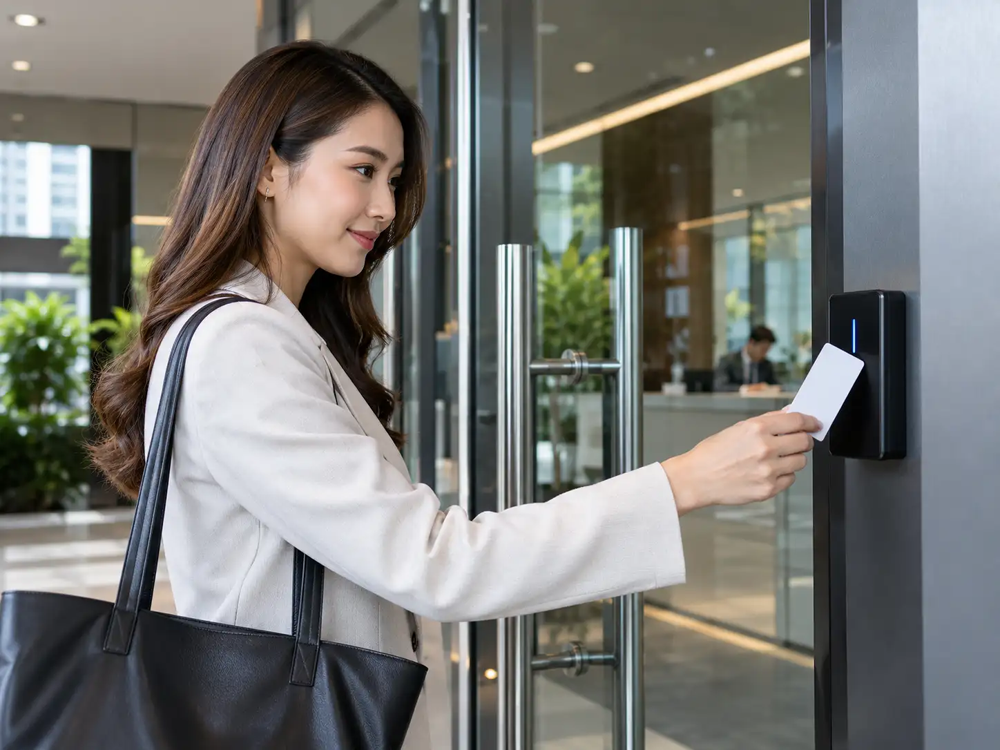 โซลูชัน Network Infrastructure - Enterprise WiFi การเข้าถึงพื้นที่สำนักงานด้วยระบบคีย์การ์ดอัจฉริยะประสิทธิภาพสูง