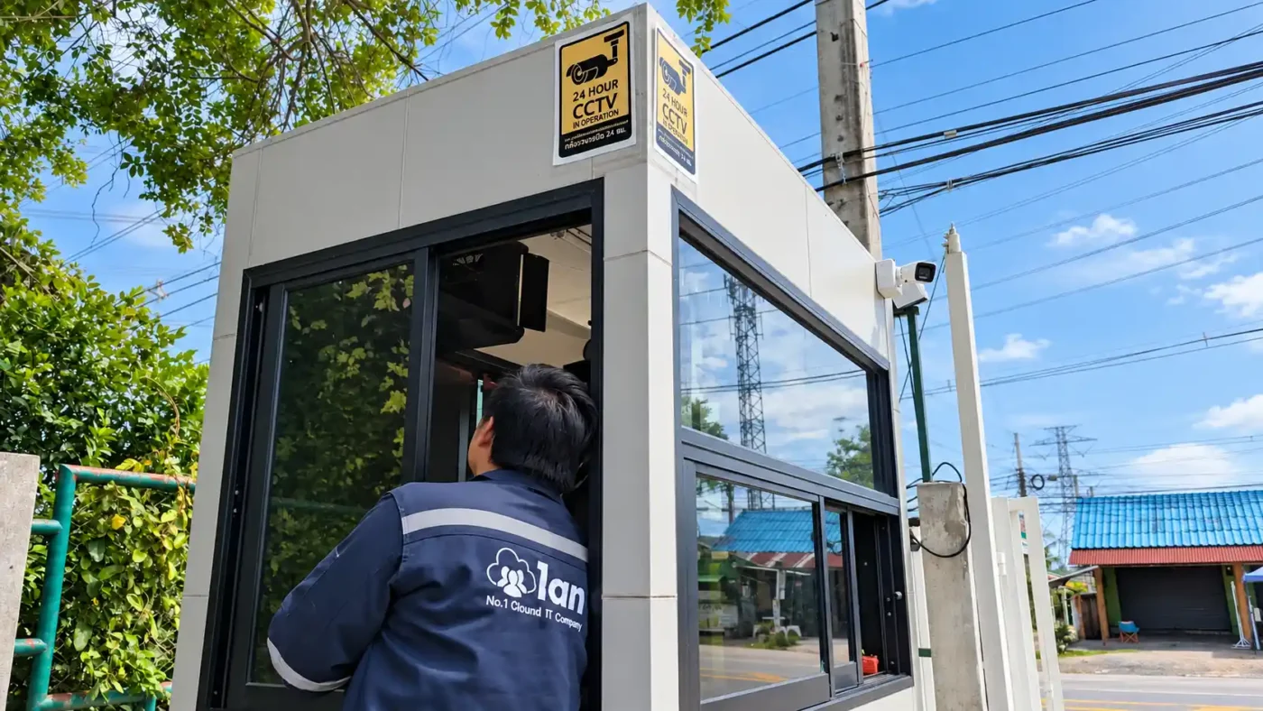 งานติดตั้งและตรวจสอบระบบ CCTV หน้างานโดยทีม 1AN Thailand